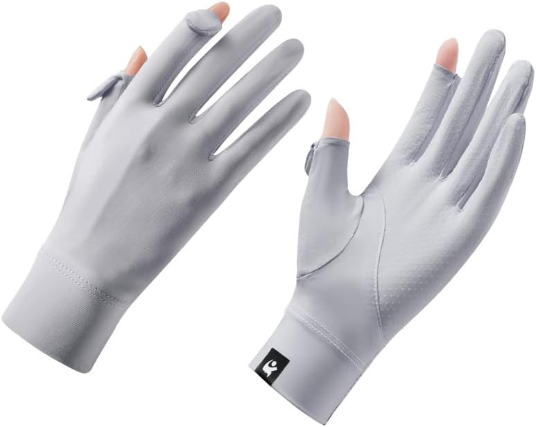 GREUS Thin Ice Silk Sun Gloves for Women UV Protection Driving Cycling Gloves UPF 50+ Touchscreen Breathable Anti-Slip Lightweight Summer Outdoor - Image 1